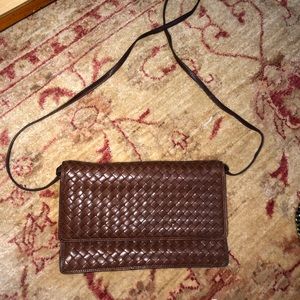 Bottega Veneta brown leather purse